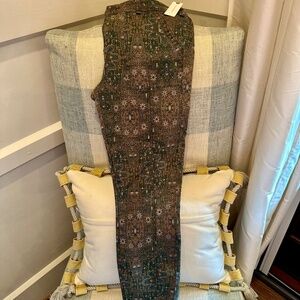 Anthropologie stretch green floral boho skinny jeans NWT Size 29